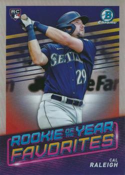 2022 Bowman - Rookie of the Year Favorites #ROYF-7 Cal Raleigh Front