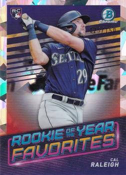 2022 Bowman - Rookie of the Year Favorites Atomic Refractor #ROYF-7 Cal Raleigh Front