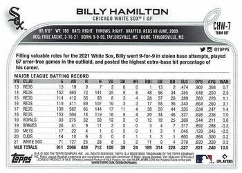 2022 Topps Chicago White Sox #CHW-7 Billy Hamilton Back