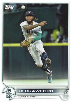 2022 Topps Seattle Mariners #SEA-4 J.P. Crawford Front