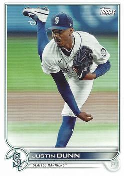 2022 Topps Seattle Mariners #SEA-7 Justin Dunn Front