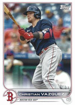2022 Topps Boston Red Sox #BOS-6 Christian Vazquez Front