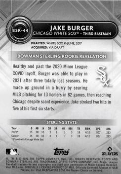 2022 Bowman Sterling #BSR-44 Jake Burger Back