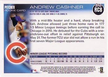 2010 Topps - Rookies #RC8 Andrew Cashner     Back