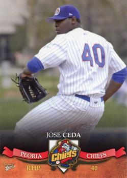 2007 MultiAd Peoria Chiefs Update #9 Jose Ceda Front