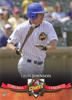 2007 MultiAd Peoria Chiefs Update #12 Leon Johnson Front
