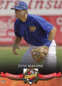 2007 MultiAd Peoria Chiefs Update #19 Ryne Malone Front