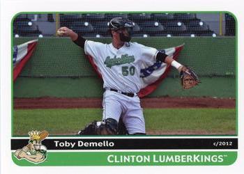 2012 Grandstand Clinton LumberKings Update 1 #NNO Toby Demello Front