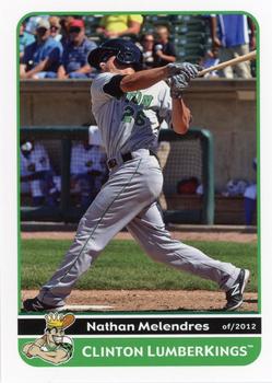 2012 Grandstand Clinton LumberKings Update 1 #NNO Nathan Melendres Front