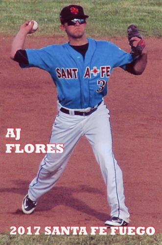 2017 Santa Fe Fuego Postcards #NNO AJ Flores Front