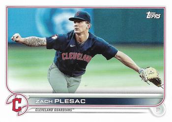 2022 Topps Cleveland Guardians #CLE-8 Zach Plesac Front