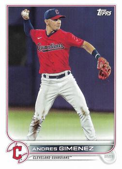 2022 Topps Cleveland Guardians #CLE-12 Andres Gimenez Front
