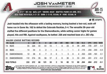 2022 Topps Arizona Diamondbacks #ARI-15 Josh VanMeter Back