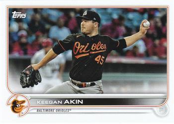 2022 Topps Baltimore Orioles #BAL-7 Keegan Akin Front