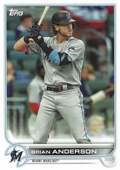 2022 Topps Miami Marlins #MIA-2 Brian Anderson Front