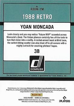 2022 Donruss - Retro 1988 Materials #R88M-YM Yoan Moncada Back