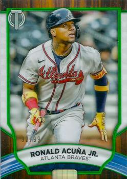 2022 Topps Tribute - Green #47 Ronald Acuña Jr. Front