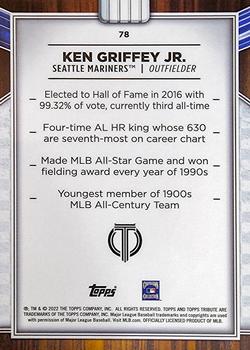 2022 Topps Tribute - Green #78 Ken Griffey Jr. Back