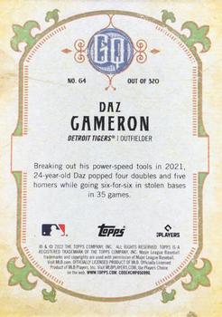2022 Topps Gypsy Queen - Missing Nameplate #64 Daz Cameron Back