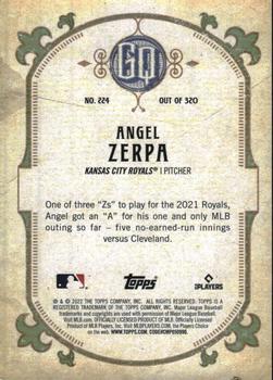 2022 Topps Gypsy Queen - Missing Nameplate #224 Angel Zerpa Back