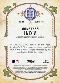 2022 Topps Gypsy Queen - Chrome #34 Jonathan India Back
