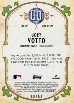 2022 Topps Gypsy Queen - Chrome Gold #154 Joey Votto Back