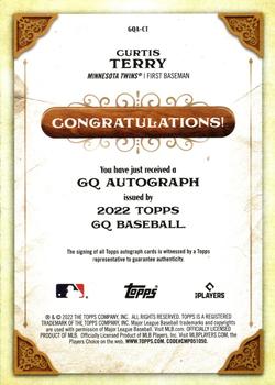 2022 Topps Gypsy Queen - GQ Autographs #GQA-CT Curtis Terry Back