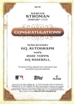 2022 Topps Gypsy Queen - GQ Autographs #GQA-MS Marcus Stroman Back