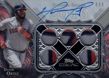2022 Topps Sterling - Sterling Seasons Autograph Relics Silver #SSAR-DO David Ortiz Front