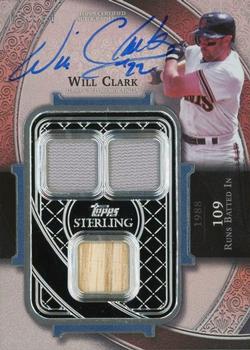 2022 Topps Sterling - Sterling Swings Autograph Relics Blue #SWAR-WC Will Clark Front