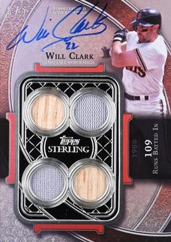 2022 Topps Sterling - Sterling Swings Autograph Relics Red #SWAR-WC Will Clark Front