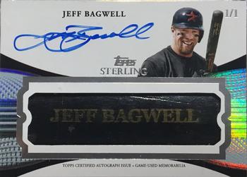 2022 Topps Sterling - Autograph Bat Nameplate #ABN-BAG Jeff Bagwell Front