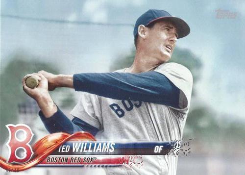 2018 Topps Update Base Set Variations 5x7 #US64b Ted Williams Front