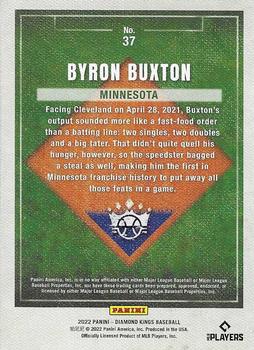 2022 Panini Diamond Kings - Artist's Proof Blue #37 Byron Buxton Back