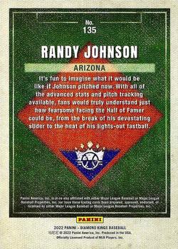 2022 Panini Diamond Kings - Artist's Proof Blue #135 Randy Johnson Back