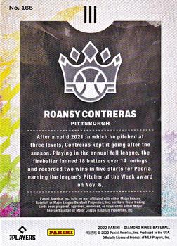 2022 Panini Diamond Kings - Artist's Proof Blue #165 Roansy Contreras Back
