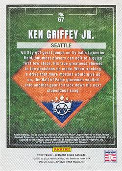 2022 Panini Diamond Kings - Framed Green #67 Ken Griffey Jr. Back