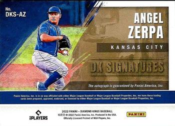 2022 Panini Diamond Kings - DK Signatures #DKS-AZ Angel Zerpa Back