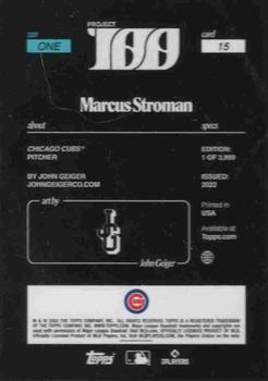 2022-23 Topps Project 100 #15 Marcus Stroman Back