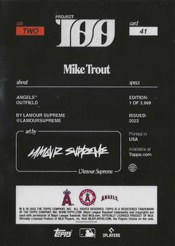 2022-23 Topps Project 100 #41 Mike Trout Back