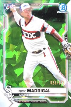2021 Bowman Chrome Sapphire Edition - Green #7 Nick Madrigal Front