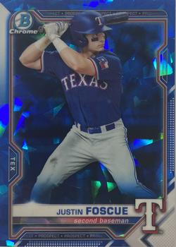 2021 Bowman Chrome Sapphire Edition - Prospects #BCP-242 Justin Foscue Front