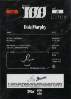 2022-23 Topps Project 100 - Deluxe Edition Foil #36 Dale Murphy Back