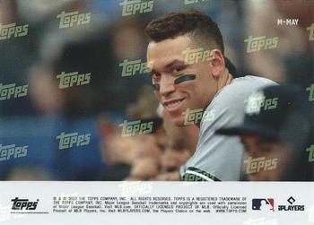 2022 Topps Now - Card of the Month #M-MAY Aaron Judge Back