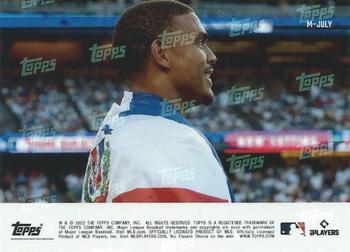 2022 Topps Now - Card of the Month #M-JULY Julio Rodriguez Back