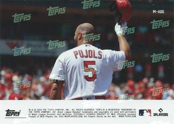 2022 Topps Now - Card of the Month #M-AUG Albert Pujols Back