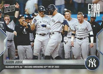 2022 Topps Now - Card of the Month #M-OCT Aaron Judge Front