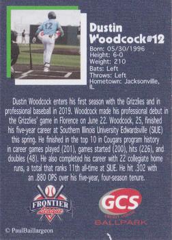 2021 Gateway Grizzlies #NNO Dustin Woodcock Back