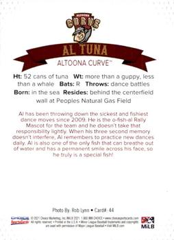 2021 Choice Altoona Curve #44 Al Tuna Back