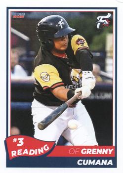 2021 Choice Reading Fightin Phils Update #7 Grenny Cumana Front